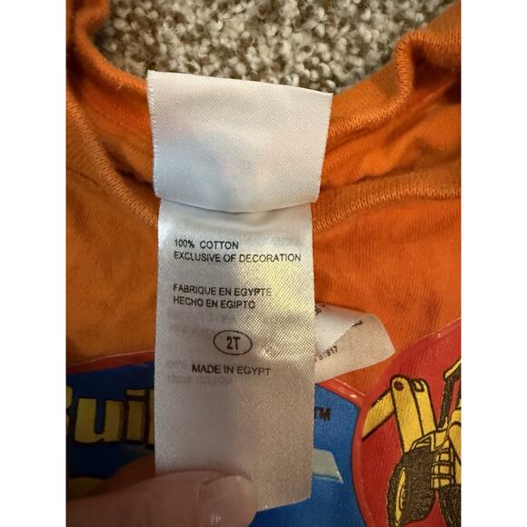 Vintage PBS Bob the Builder T-Shirt Toddler Kids Children Orange Size 2t - Picture 3 of 7